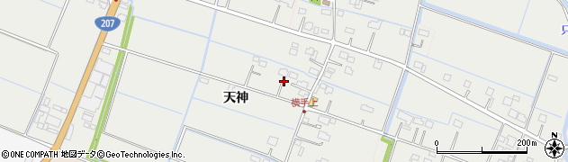 佐賀県白石町（杵島郡）天神周辺の地図