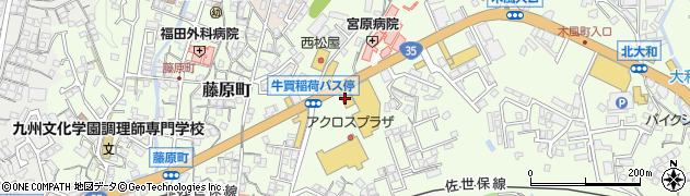 ゲオ佐世保藤原店周辺の地図