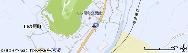 長崎県佐世保市口の尾町92周辺の地図