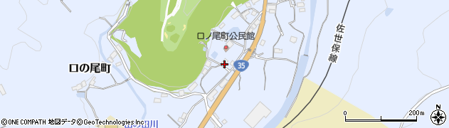 長崎県佐世保市口の尾町261周辺の地図