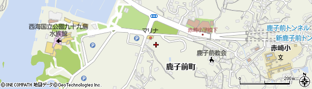 長崎県佐世保市鹿子前町周辺の地図