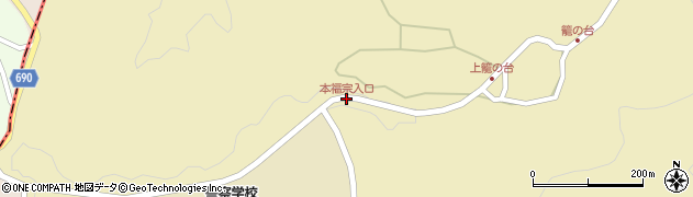 本福宗入口周辺の地図