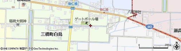 福岡県柳川市三橋町白鳥419周辺の地図