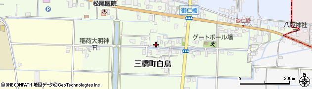 福岡県柳川市三橋町白鳥379周辺の地図
