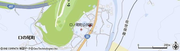 長崎県佐世保市口の尾町124周辺の地図
