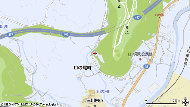 〒859-3161 長崎県佐世保市口の尾町の地図