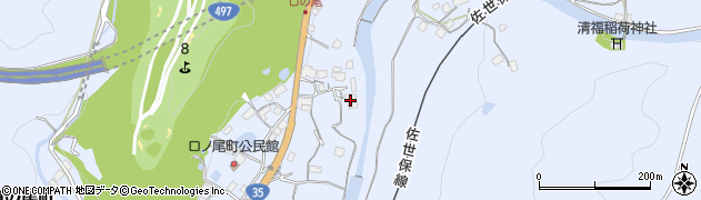 長崎県佐世保市口の尾町171周辺の地図