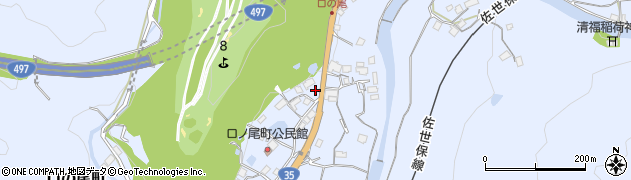 長崎県佐世保市口の尾町214周辺の地図