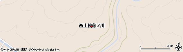 高知県四万十市西土佐藤ノ川周辺の地図