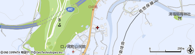 長崎県佐世保市口の尾町185周辺の地図