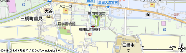 福岡県柳川市三橋町白鳥571周辺の地図