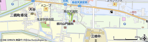 福岡県柳川市三橋町白鳥581周辺の地図
