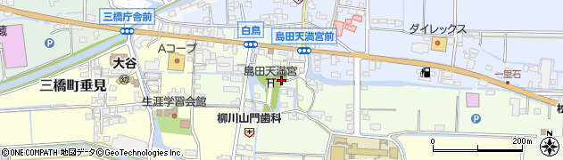 福岡県柳川市三橋町白鳥598周辺の地図