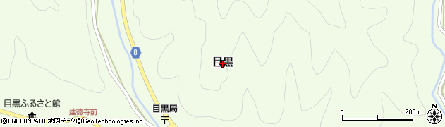 愛媛県松野町（北宇和郡）目黒周辺の地図