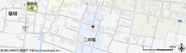 佐賀県白石町（杵島郡）二の篭周辺の地図