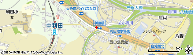 判田橋周辺の地図