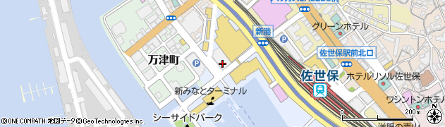 長崎県佐世保市新港町周辺の地図