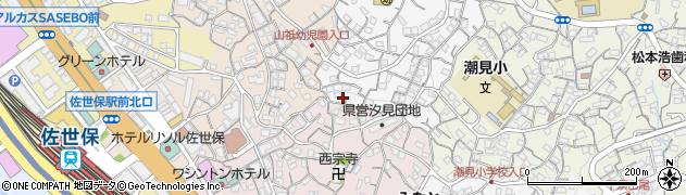 長崎県佐世保市山祇町2周辺の地図