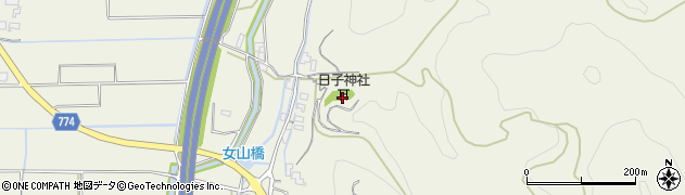 日子神社周辺の地図