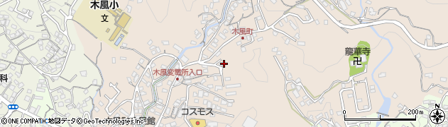 長崎県佐世保市木風町周辺の地図
