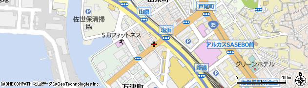 長崎県佐世保市塩浜町周辺の地図