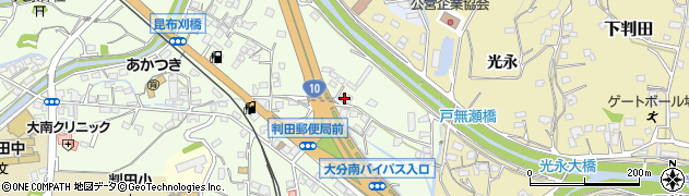 大分タクシー株式会社　判田営業所周辺の地図