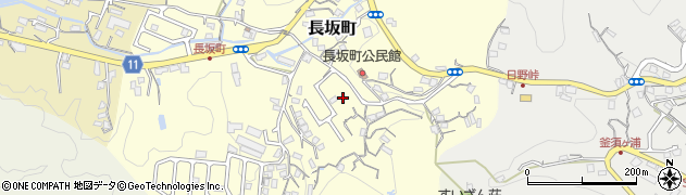 長坂公園周辺の地図