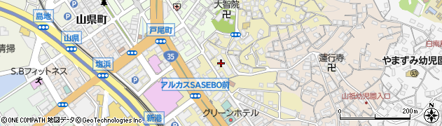 長崎県佐世保市三浦町6周辺の地図