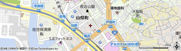 山陽駐車場周辺の地図