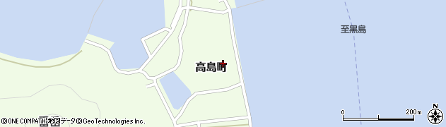 長崎県佐世保市高島町周辺の地図