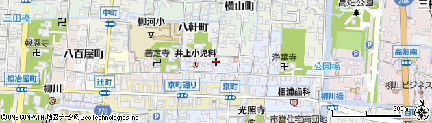 福岡県柳川市曙町35周辺の地図