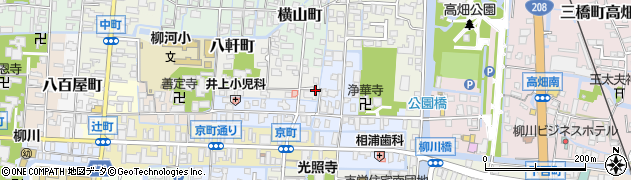 福岡県柳川市曙町42周辺の地図