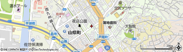 長崎県佐世保市下京町周辺の地図