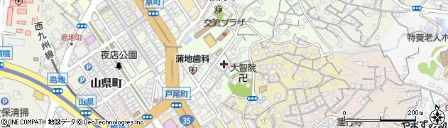 長崎県佐世保市戸尾町周辺の地図