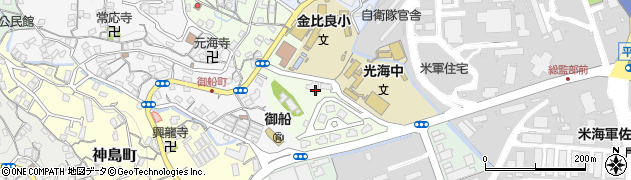 長崎県佐世保市金比良町周辺の地図