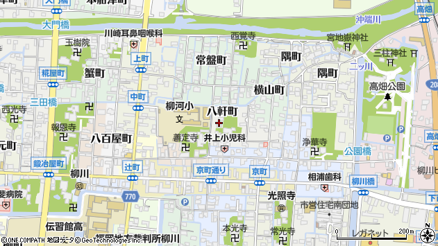 〒832-0029 福岡県柳川市八軒町の地図