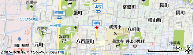 中町周辺の地図