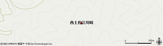 高知県四万十市西土佐江川崎周辺の地図