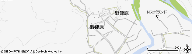 大分県大分市野津原周辺の地図