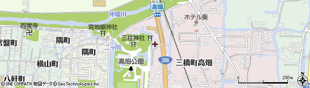 にの家 柳川店周辺の地図