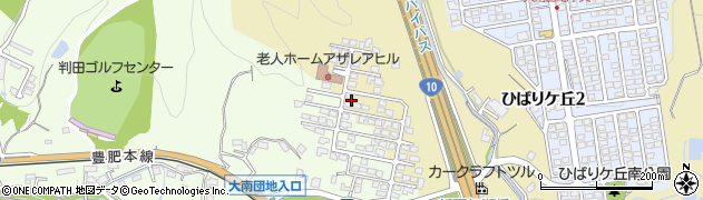 大分県大分市下判田（つつじケ丘）周辺の地図