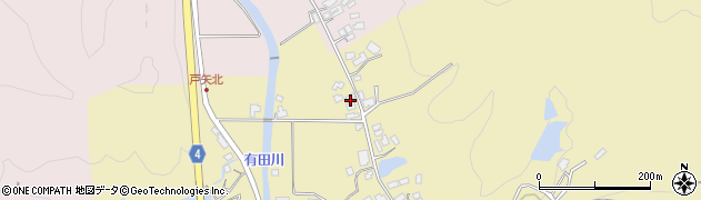 佐賀県西松浦郡有田町戸矢甲1550周辺の地図