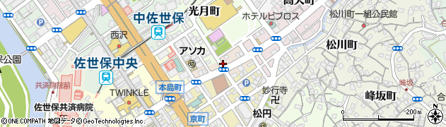 長崎県佐世保市宮崎町周辺の地図