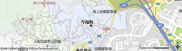 長崎県佐世保市今福町周辺の地図