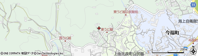 長崎県佐世保市鵜渡越町周辺の地図
