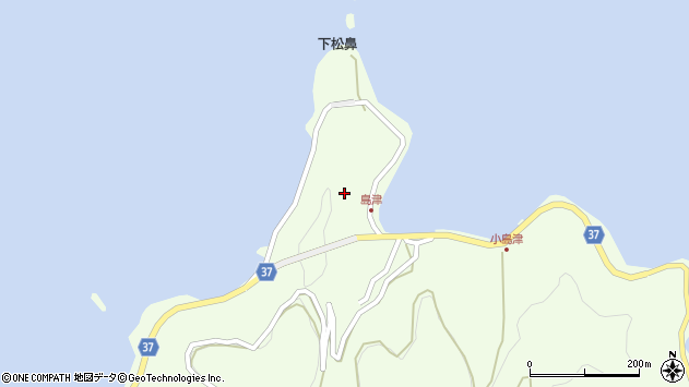 〒798-0104 愛媛県宇和島市下波の地図