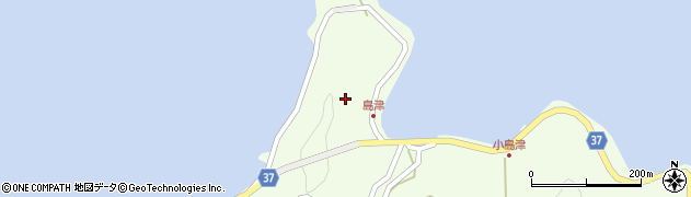 愛媛県宇和島市下波周辺の地図