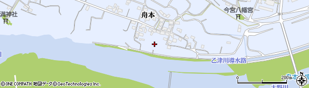 大分県大分市松岡（舟本）周辺の地図