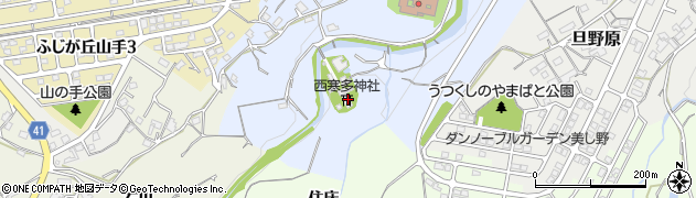 西寒多神社周辺の地図