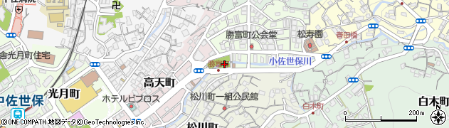 勝富公園周辺の地図